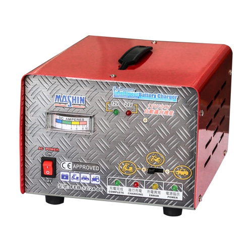 (圖)FEB系列 12V & 24V電池電壓自動切換 6A全自動鉛酸電池充電器